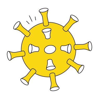 COVID-19 'un Isometric tasarım simgesi