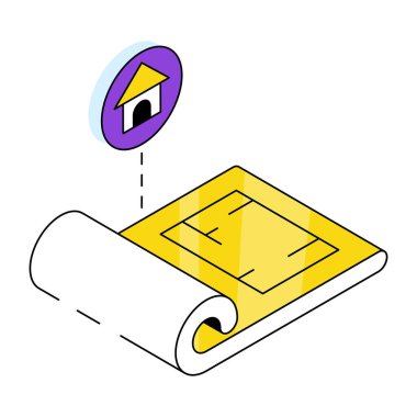 Ev bitkisinin vektör tasarımı 