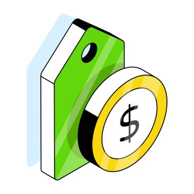 Satış etiketinin eşsiz tasarım simgesi