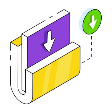 Dizin indirmenin eşsiz bir tasarım simgesi 