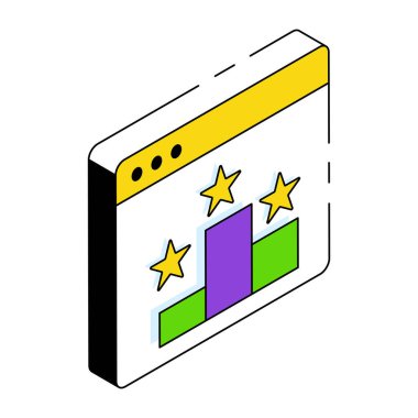 Ağ tanksız Isometric tasarım simgesi 