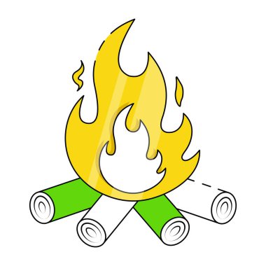 Perfect design icon of fireplace 