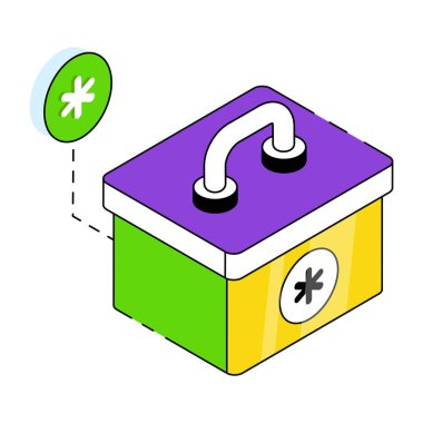 İlk yardım çantasının yaratıcı tasarım simgesi