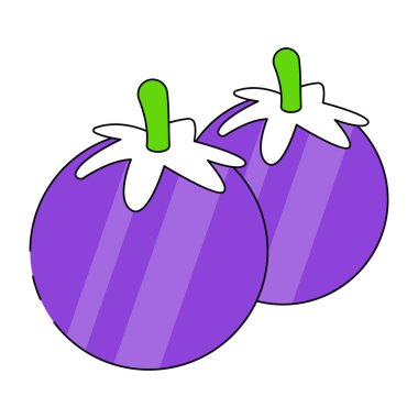 Domateslerin modern tasarım ikonu, gıda malzemesi