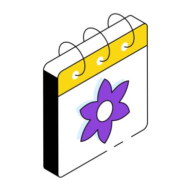 Bahar mevsiminin simge tasarımı 