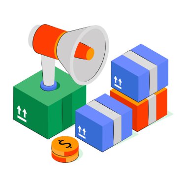 Lojistik pazarlamanın eşsiz bir tasarımı. 