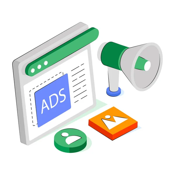 Reklam sitesinin mükemmel tasarım çizimi 