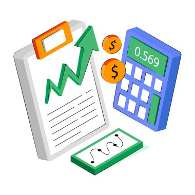 Finansal raporun renkli tasarımı 