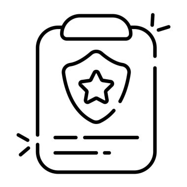 Modern design icon of police report 