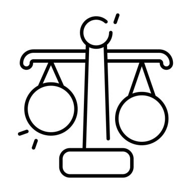 Unique design icon of justice 