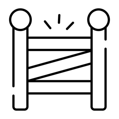 Yol engelleme panosunun son moda vektör tasarımı