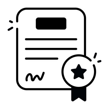 Editable design icon of legal paper 