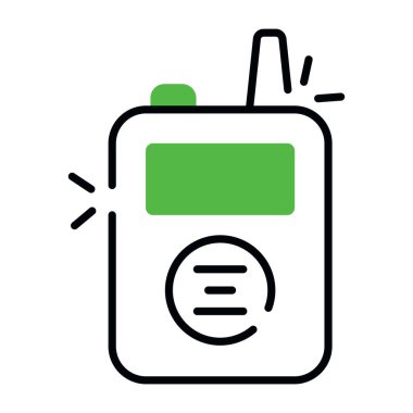 A unique design icon of walkie talkie 
