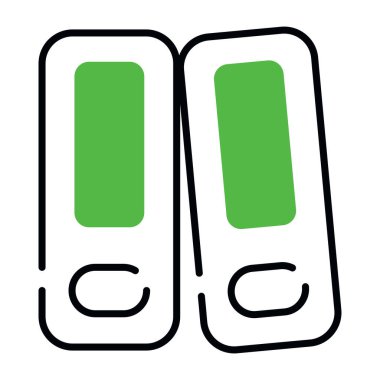 Klasörlerin premium indirme simgesi