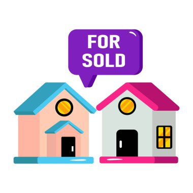 Satılacak evin mükemmel tasarım simgesi