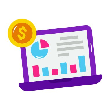 Çevrimiçi veri analizlerinin premium indirme simgesi