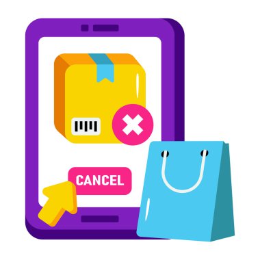 Mobil sıralamanın eşsiz tasarım simgesi iptal