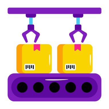 Taşıyıcı bant simgesi, düzenlenebilir vektör