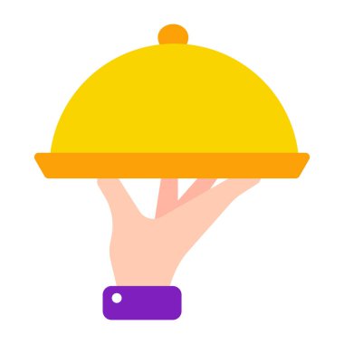 Gıda servisinin moda tasarım simgesi 