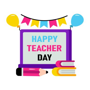 Öğretmenler Günü 'nün düzenlenebilir tasarım çizimi 