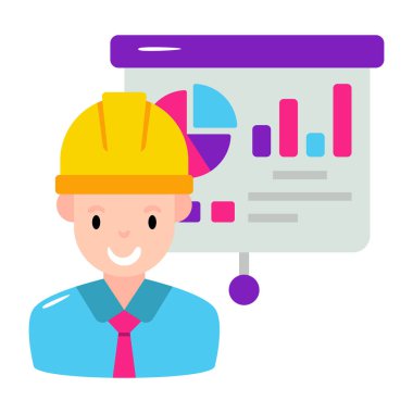 İnşaat sunumunun modern tasarım simgesi 