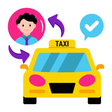 Taksi şoförünün en iyi indirme simgesi 
