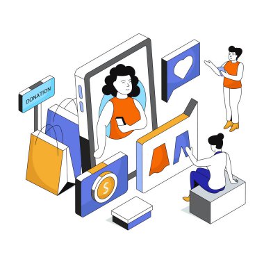 Çevrimiçi bağış sohbetlerinin moda tasarımı