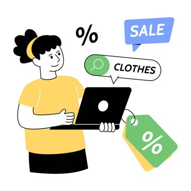 Çevrimiçi kıyafet satışının moda tasarımı