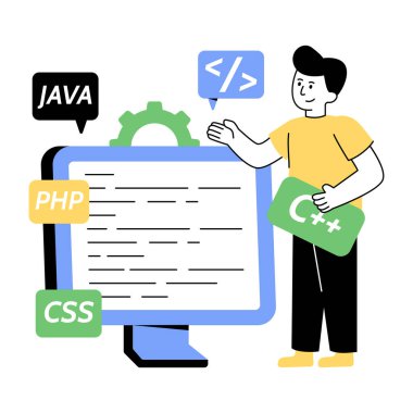 Sistem gelişiminin eşsiz tasarım çizimi