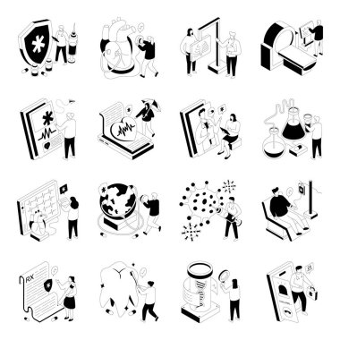 SağIık Hizmetleri Sabit Isometric ÇizimleriName