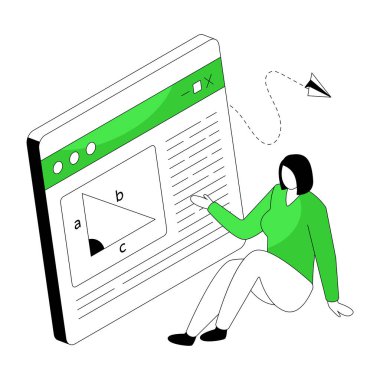 Matematik dersinin mükemmel tasarım çizimi