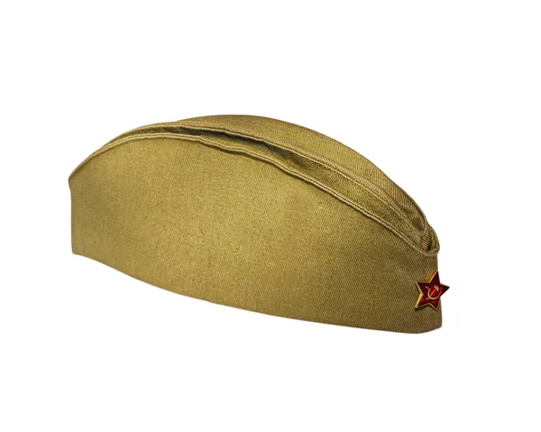 Soldado militar gorra tiempos soviéticos, Rusia —  Fotos de Stock