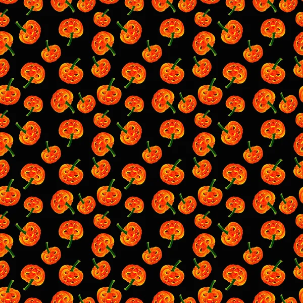 Happy Halloween. Seamless pattern of pumpkins. .