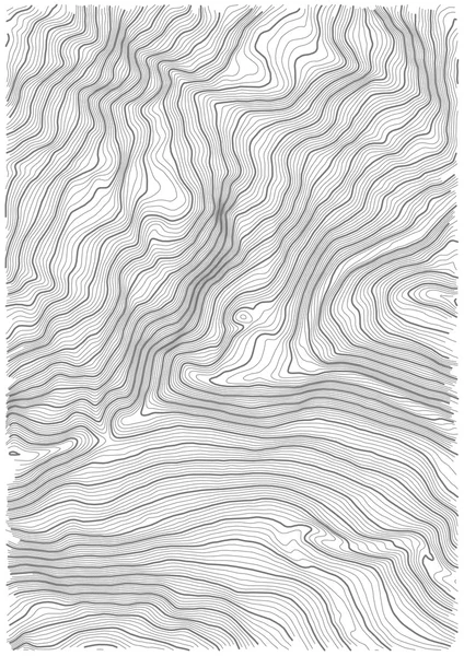 Topographie vectorielle net fond blanc — Image vectorielle