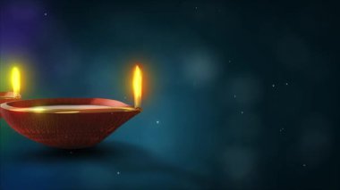 Diwali kutlaması, gaz lambaları parlıyor..