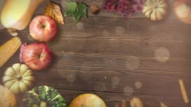 Güz Hasadı Tahta Masada Hayat.