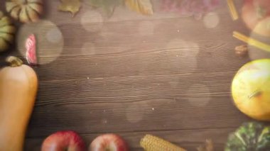 Güz Hasadı Tahta Masada Hayat.