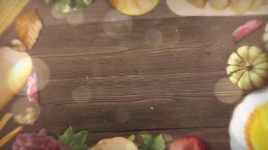 Güz Hasadı Tahta Masada Hayat.