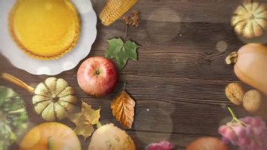 Tahta masada Şükran Günü ziyafeti düzenlemesi.