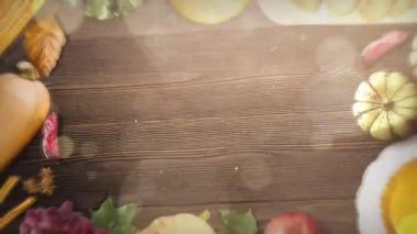 Şükran Günü hasat geçmişi kabak ve sebzelerle dolu..