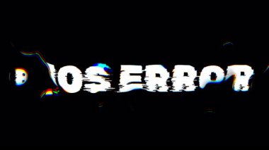 BIOS Hata Arızası Efekt Canlandırması.