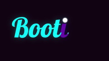 Açılış ve teknolojiyi sembolize eden, karanlık bir arkaplanda parlayan metinlerle temsil edilen bir bilgisayar sistemi başlatılıyor.