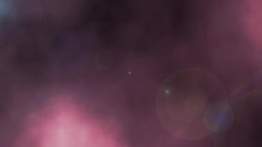 Ürkütücü kırmızı sis sanal video arkaplanı. (Döngü)