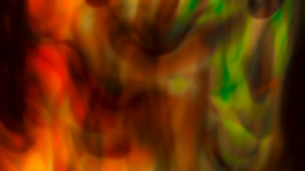 Liquide coloré diffuse dans un mouvement lent 