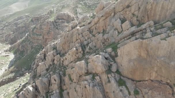 Ripresa aerea della cima del Monte Israele e della Cisgiordania, che si trova ad est di Gerusalemme — Video Stock