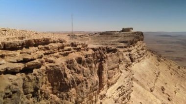 İHA, İsrail 'in güneyindeki Negev Çölü' ndeki Ramon Krateri yakınlarında çöl şehri Mitzpe Ramon 'u vurdu.