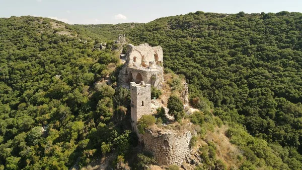 Castillo de los cruzados de Montfort situado en la Alta Galilea en el norte de Israel — Foto de Stock