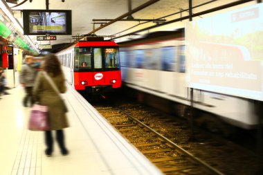 İş adamları metro bulanıklık