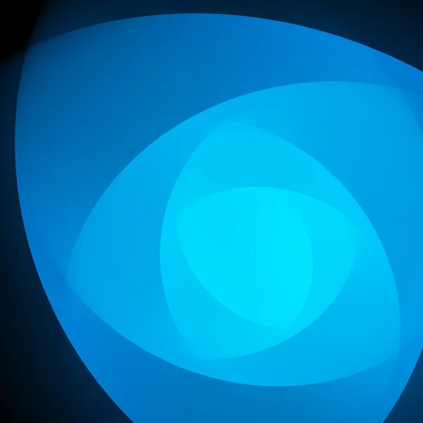 滑らかな光の青い波の行ベクトルの抽象的な背景. — ストックベクタ