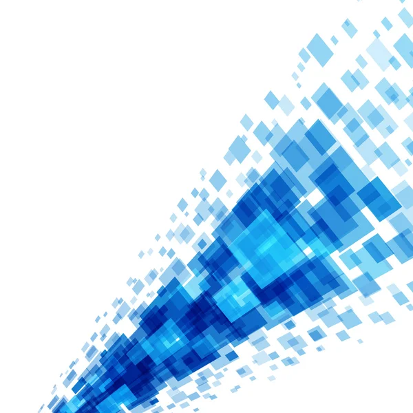 Abstrakte geometrische Quadrate Linien blauer Vektorhintergrund. — Stockvektor